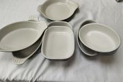 Ceramic stoneware Oven to table vintage dishes