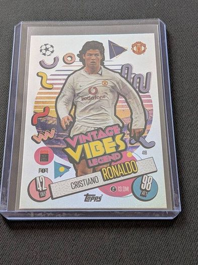 Cristiano Ronaldo Vintage Vibes Legend Topps Match Attax 24/25 #418