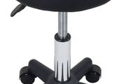 NEW SALE | Round Rolling Stool with Wheels Height Adjustable Stool Spa Stool for Salon Massage Home Kitchen Black