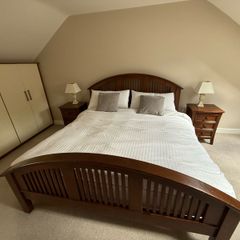 6ft Super King Walnut Finish Bed