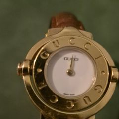 Gucci Gold Plated Reverso Womens Watch