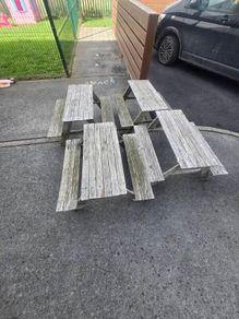 kids picnic benches