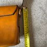 Vintage Micarl French Leather Shoulder Bag Tan Cognac Image 8