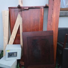 Solid wood bed frame