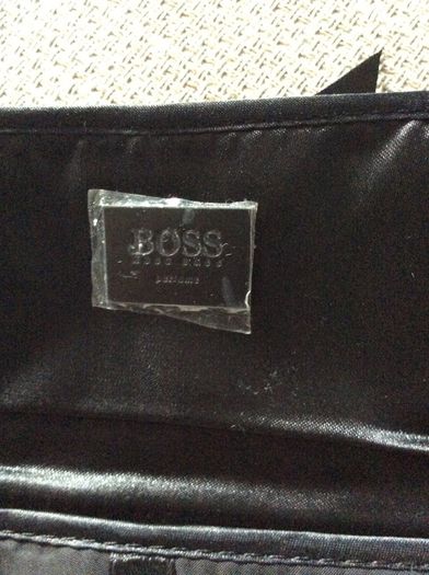 Hugo Boss Parfums - Black travel Bag for Make up, cosmetic with slots for 3 make up brushes - new