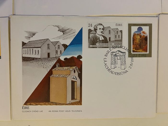 Irish 1980's FDC covers 9pcs envelopes