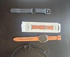Galaxy watch 8 + Hybrid Leather Band