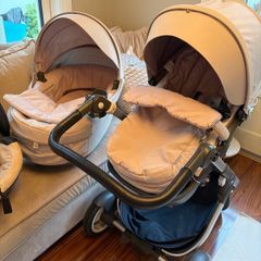 ONO: Stokke pram travel system & car seat  (beige)