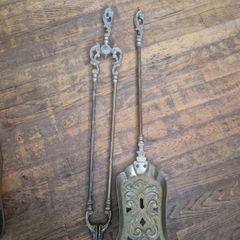 vintage brass fireside