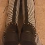 Brand New Black and White Tall Boots, Size 40 Image 6
