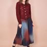LA FEE ATELIER Pleated Circle Skirt Size 12 Image 3