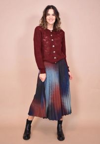 LA FEE ATELIER Pleated Circle Skirt Size 12