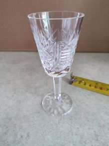 JUST ONE Irish Waterford Crystal Cut Glass Sherry Glass Pattern Clare