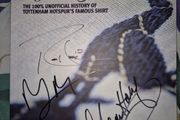 Tottenham Hotspur Spurs history of shirts book - signed by Glenn Hoddle, Robbie Keane and Mason Melia