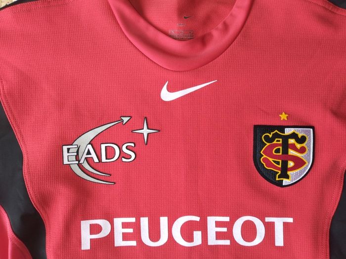 Player Spec Stade Toulouse Jersey 2004 - Excellent Condition - Tight Fit Test NikeFrance Rugby Shirt Toulousain