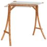 Swing Frame with Cream Roof Solid Spruce Wood with Teak Finish Image 3