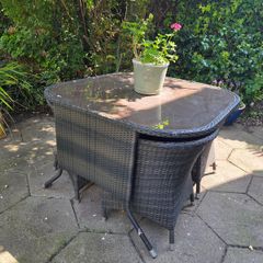 Garden Rattan Table and Chairs