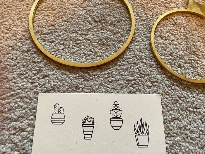 Brass Wall Plant Hanger - 2 different sizes Priced Individually