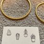Brass Wall Plant Hanger - 2 different sizes Priced Individually Image 4