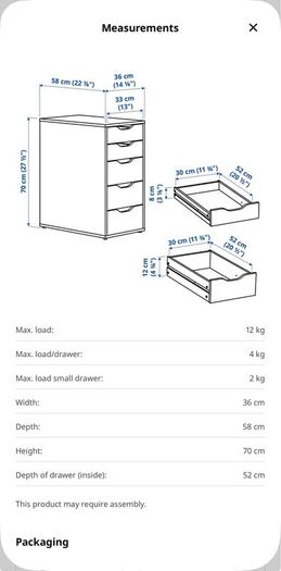 IKEA Alex deawers