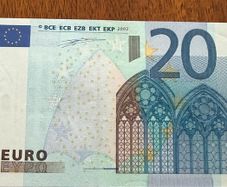 European Union 20 Euro Prefix T 2002 Banknote