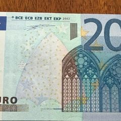 European Union 20 Euro Prefix T 2002 Banknote