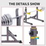 _Squat Rack Adjustable Multi-Function Barbell Rack Dip Stand Gym Family Fitness Lifting Bench Press Push up Strength Training Dumbbell Rack Image 4