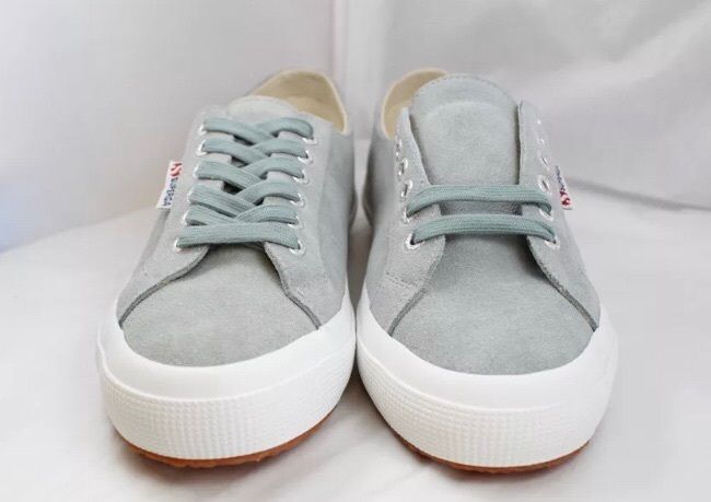 New. SUPERGA Grey Suede. Size 6-7