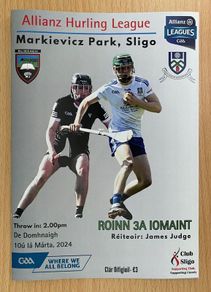 2024 Sligo v Monaghan - GAA Allianz Hurling League Roinn 3A Programme