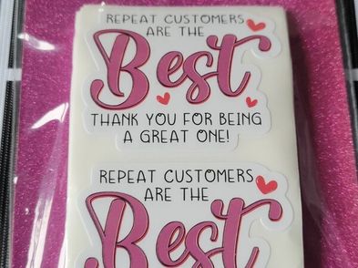 50 X Repeat Customers Stickers For Sale in Elphin, Roscommon from shazros