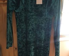 Brand new M and S velour dress aged 12-13