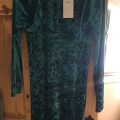 Brand new M and S velour dress aged 12-13
