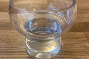 Glass candle holder