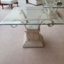 Italian Marble & Glass Side Table Image 3