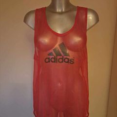 BNWT Adidas Training mesh top Vivid Berry Unisex size M Postage included