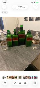 antique chemist bottles