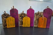 handmade wooden pumkins
