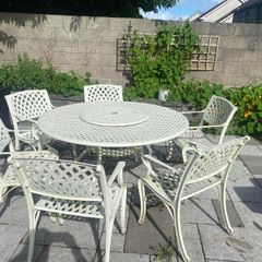 Premium 6-Seater Cast Aluminium Garden Dining Set