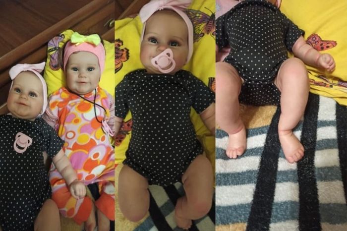 Reborn Baby Dolls 20 inch 50cm Two Options Reborn Baby Doll Toddler Lifelike Real Soft Touch Maddie with Hand-Drawing Hair Handmade Doll (FREE POSTAGE)