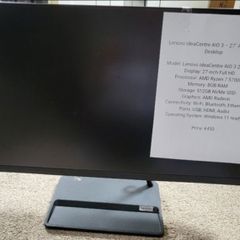 Lenovo IdeaCentre AIO 3 27 All-In-One Desktop PC