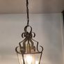 Vintage French style brass lantern ceiling light Image 4