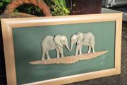 3D Relief Sculpture "Lets Shake On it" by Simon Harris