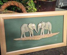 3D Relief Sculpture "Lets Shake On it" by Simon Harris