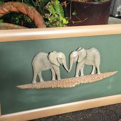 3D Relief Sculpture "Lets Shake On it" by Simon Harris