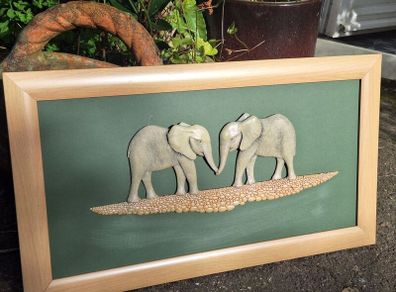 3D Relief Sculpture "Lets Shake On it" by Simon Harris
