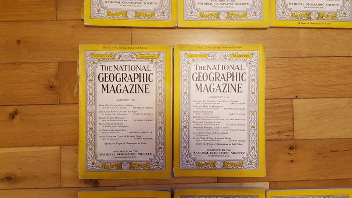 National Geographic magazines x 400 from early 20th century to 2009