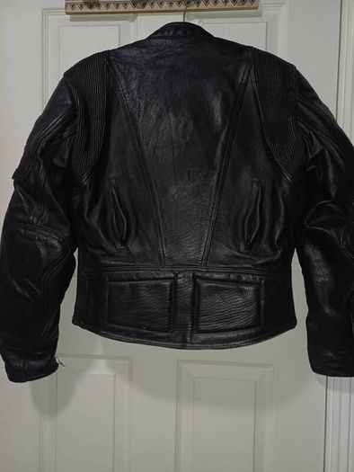Leather Biker Jacket - Vintage Apache
