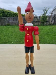 Vintage classic wooden Pinocchio figurine