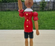 Vintage classic wooden Pinocchio figurine