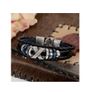 Men's Leather & Metal Alloy Bracelet - great gift Image 2